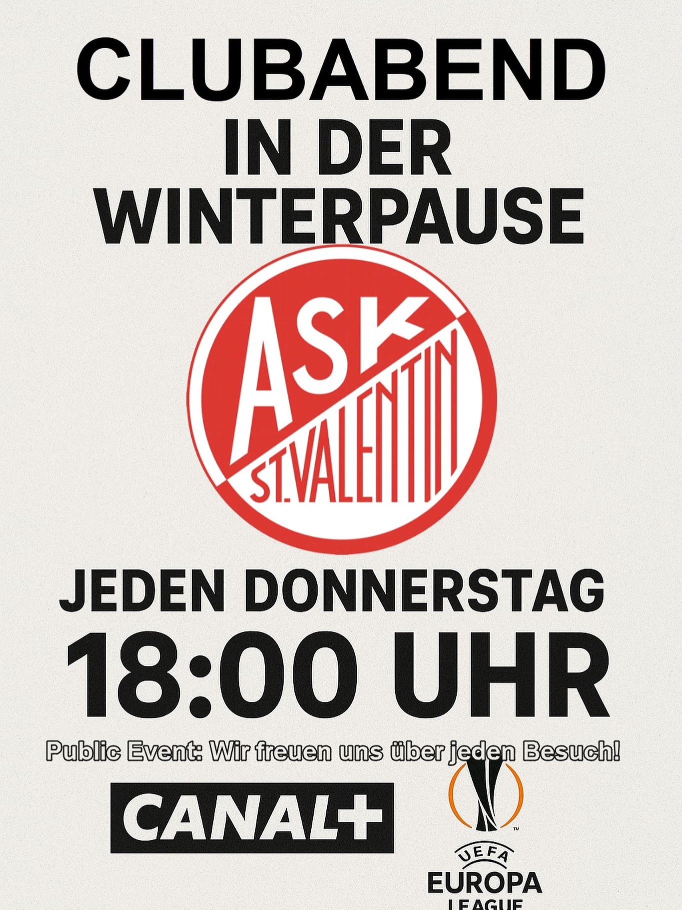 clubabend in der winterpause